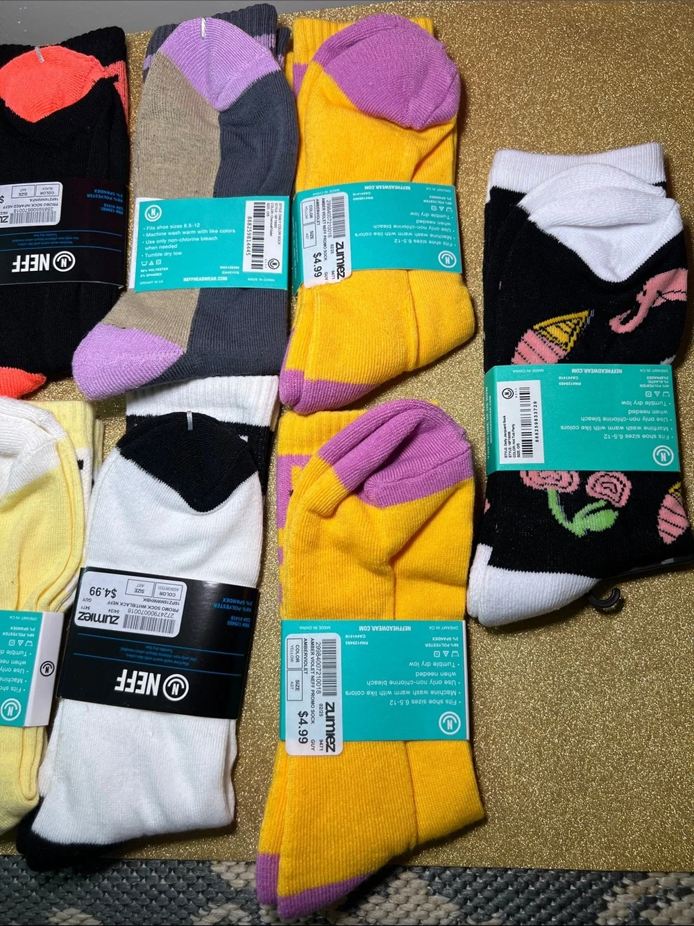 NWT Neff Crew Socks Various Colors